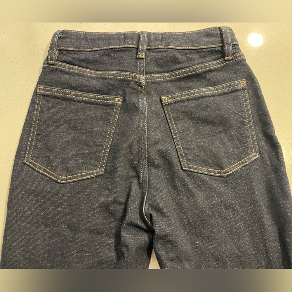 Aritzia Denim Forum Dark Blue Mid-Rise Ankle Jeans EUC - Picture 6 of 9